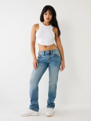 True Religion Ricki Jeans Ladies Relaxed Straight Medium Wash