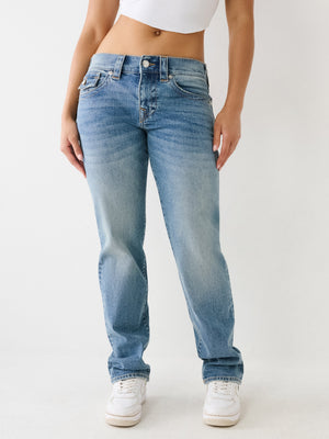 True Religion Ricki Jeans Ladies Relaxed Straight Medium Wash