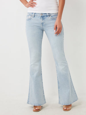 True Religion Carrie Jeans Ladies Hs Applique Flare Serene Meadows