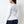 True Religion Crew LS Rib Raw Henley Optic White