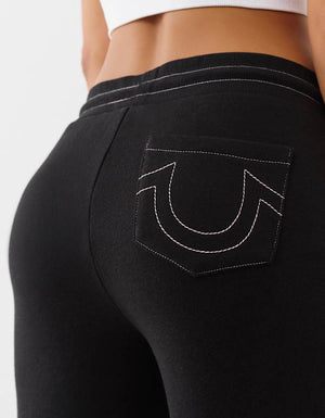 True Religion Jogger Hs Straight Leg Jet Black