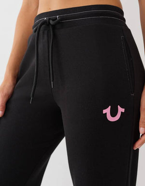True Religion Jogger Hs Straight Leg Jet Black