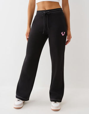 True Religion Jogger Hs Straight Leg Jet Black