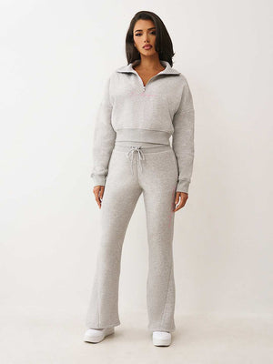 True Religion Hoodie Script Tr Po Heather Grey