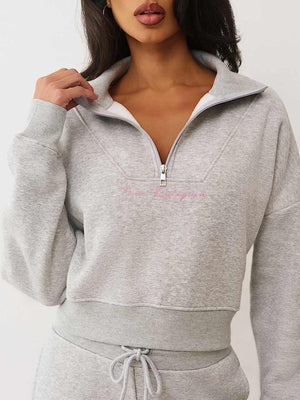 True Religion Hoodie Script Tr Po Heather Grey