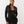 True Religion Hoodie Wing Velour Zip Jet Black