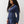 True Religion Wing Velour Zip Hoodie Blue
