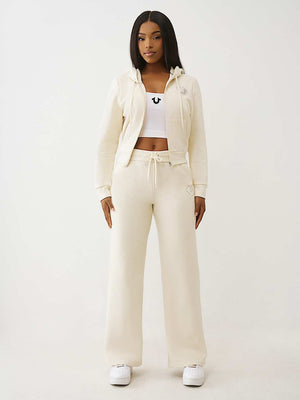True Religion Sweatpants Hs Foldover Winter White