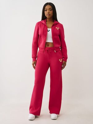 True Religion Sweatpants Hs Foldover Cerise