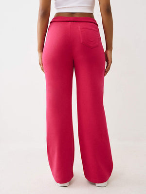 True Religion Sweatpants Hs Foldover Cerise