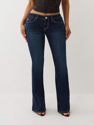 True Religion Jeans Joey Sn Lr Flap Dark Mahogany Wood Wash