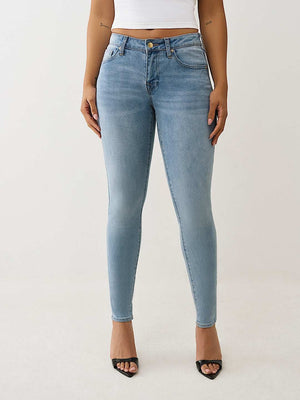 True Religion Jeans Jennie Crystal Sn Mr Skinny Light Icy Blue Pine Wash