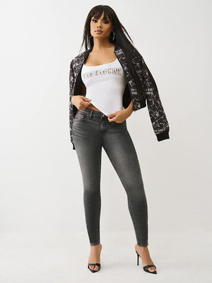 True Religion Jennie Sn Mr Skinny Grey Smores Wash