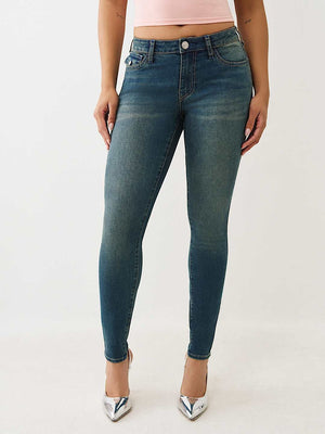 True Religion Jeans Jennie Sn Mr Flap Skinny Medium Toasted Cinnamon Wash