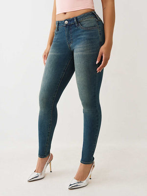 True Religion Jeans Jennie Sn Mr Flap Skinny Medium Toasted Cinnamon Wash