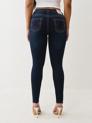 True Religion Jeans Jennie Big T Mr Nf Skinny Dark Oak Wash