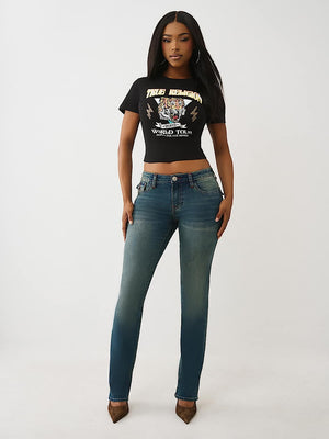 True Religion Tr Tiger Baby Tee Jet Black