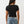 True Religion T-Shirt Hs Glitter Notch Baby Jet Black