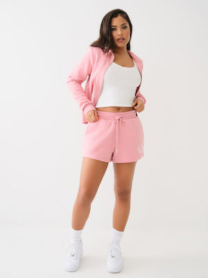 True Religion Embroidered Shorts Lounge Rosebud