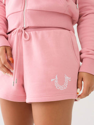 True Religion Embroidered Shorts Lounge Rosebud