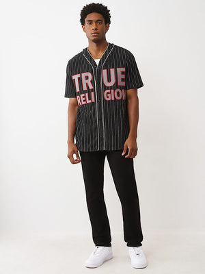 True Religion Baseball Jersey Jet Black