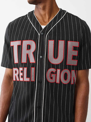 True Religion Baseball Jersey Jet Black