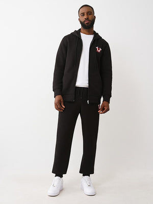 True Religion Buddha Card Jogger Jet Black