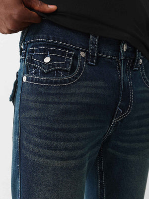 True Religion Jeans Rocco Big T Flap Dark Woodland Wash