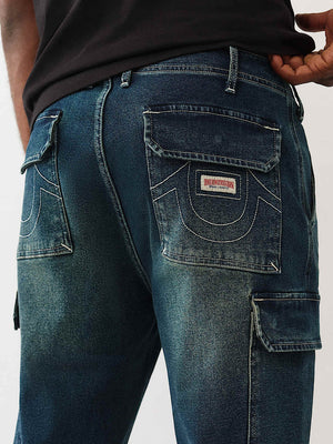 True Religion Denim Cargo S Medium Amber Nights Wash