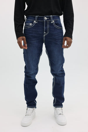 True Religion Jeans Rocco Super T NO Flap 32IN Yellow Sea Medium Wash