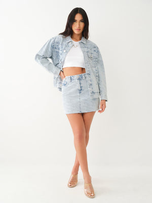 True Religion Jimmy Jacket Oversized Monogram Leaping Water