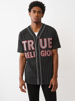 True Religion Baseball Jersey Jet Black