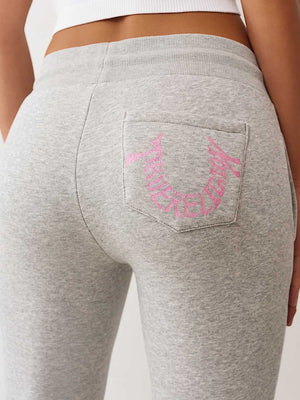 True Religion Sweatpants Script Tr Twisted Heather Grey