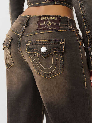 True Religion Jeans Jessie Super Flap Sup T Cocoa Crumble