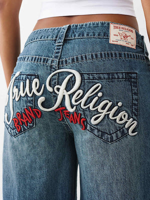 True Religion Jeans Embroidery Jessie Super Ocean Voyage