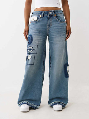 True Religion Jeans Rip Repair Jessie F Big T Happy Breeze