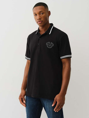 True Religion Polo Big T Horseshoe Jet Black
