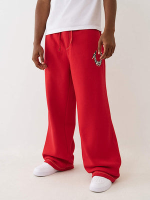 True Religion Sweatpants Hs Paint Big T Sweats Trv Red