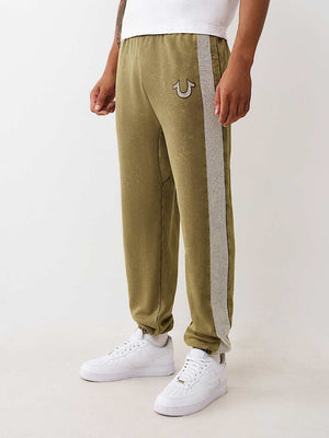 True Religion Jogger Mesh Inset Rusted Kalamata
