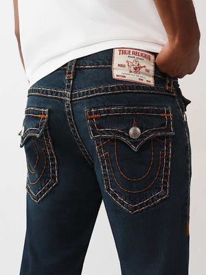True Religion Jeans Rocco Super T Flap 32In Warm Hearth Rinse Wash