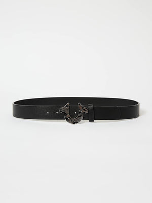 True Religion Belt Paisley Buckle Black