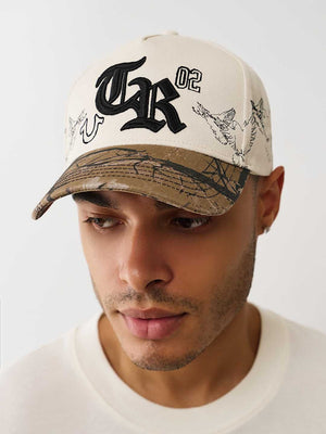 True Religion Headwear Old English Tr White / Camo