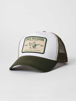 True Religion Item Concert Patch Trucker Bronze Green