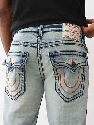 True Religion Ricky Super T Flap 34In Light Wash