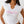 True Religion Crystal V Notch Side Ruch Top Optic White