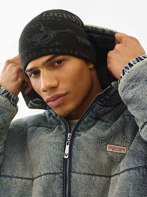 True Religion Srs Beanie Jet Black