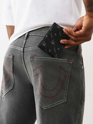 True Religion Monogram Wallet Jet Black
