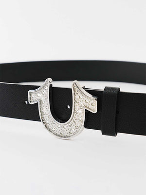 True Religion Crystal Hs Tr Belt Black