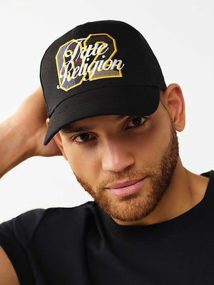 True Religion Plaid 02 Trucker Cap Jet Black