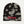 True Religion White Paisely Beanie Jet Black